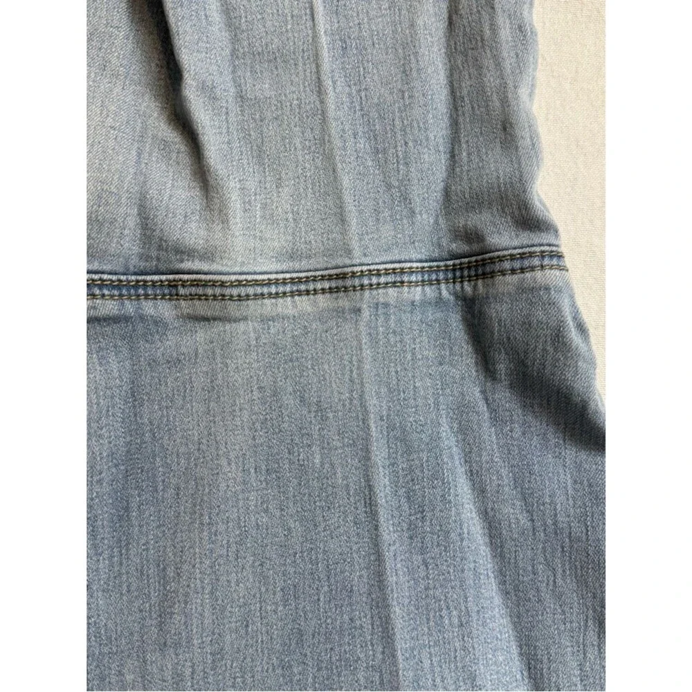 Free‎ People Flare Jeans Raw Hem Bell Bottom Stretch Light Wash W26